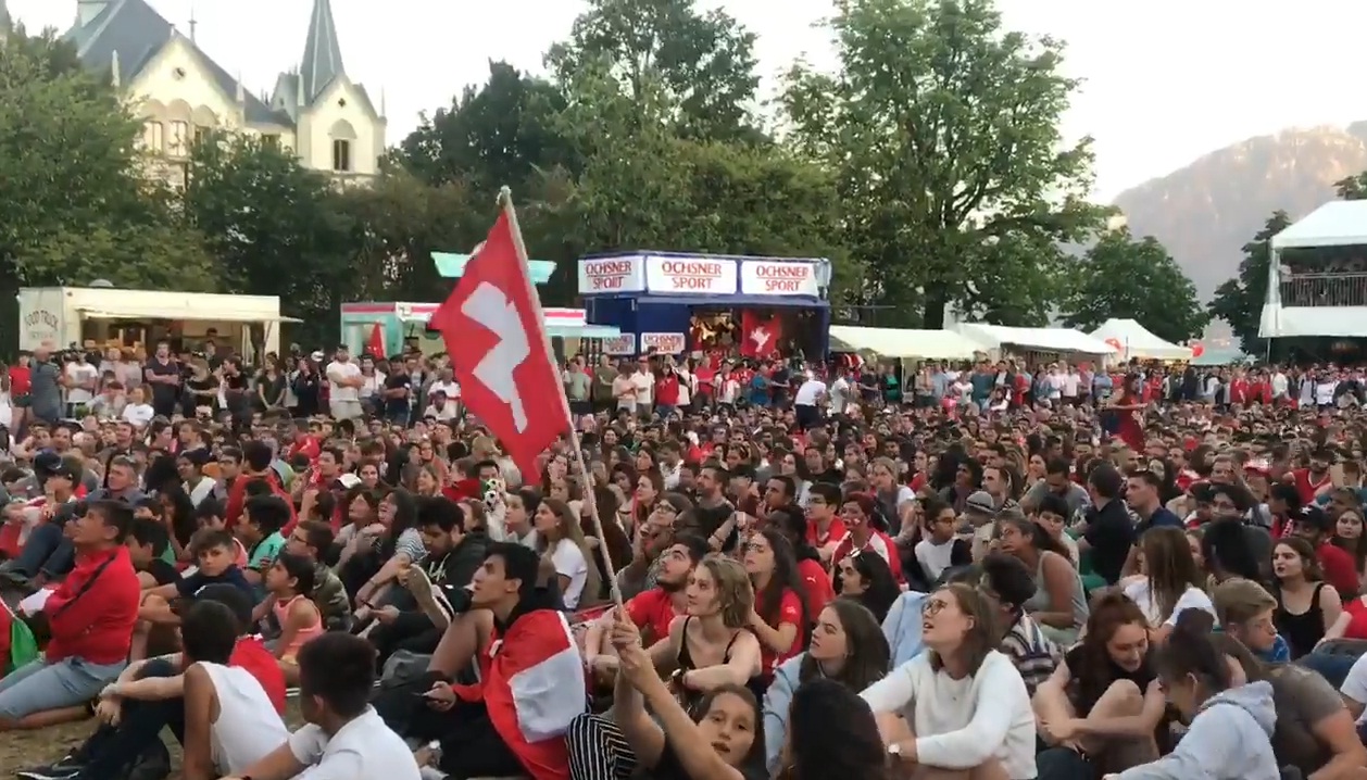 Coupe du monde de football: franc succès pour la Fan zone de Vevey